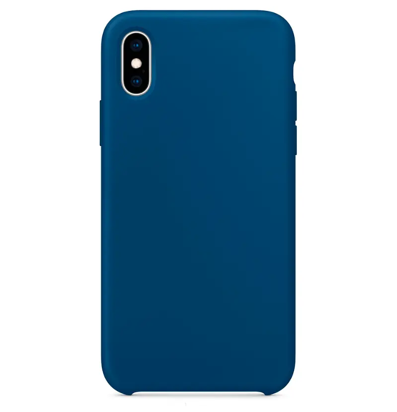 Hard Silicone Case for iPhone XR Blue Mobile Parts